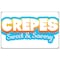 Signmission Crepes Banner Concession Stand Food Truck Single Sided B-60 Crepes19 - alternate 1